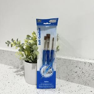 Loew Cornell 4940 Soft Comfort Grip Taklon Paint Brush Set. Brand New